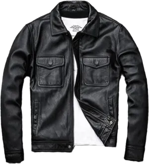 Cow Leather Jacket and Coat Men Oversized 5XL Plus Size Leather Coat Winter Padded Cotton Overcoats