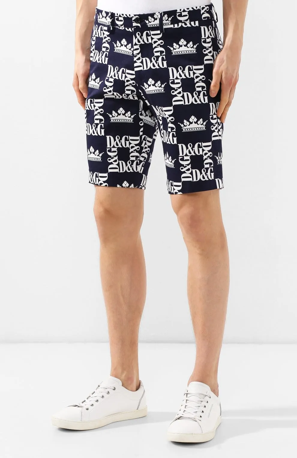 Crown Logo Print Shorts