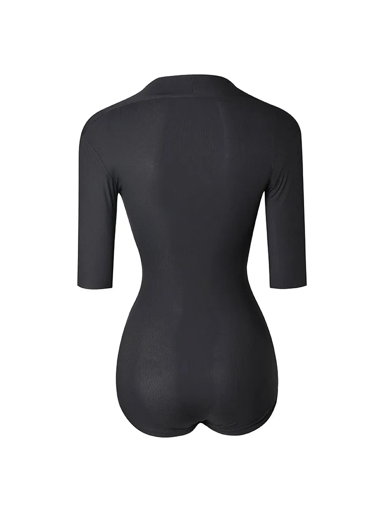Deep V Bodysuit #2233