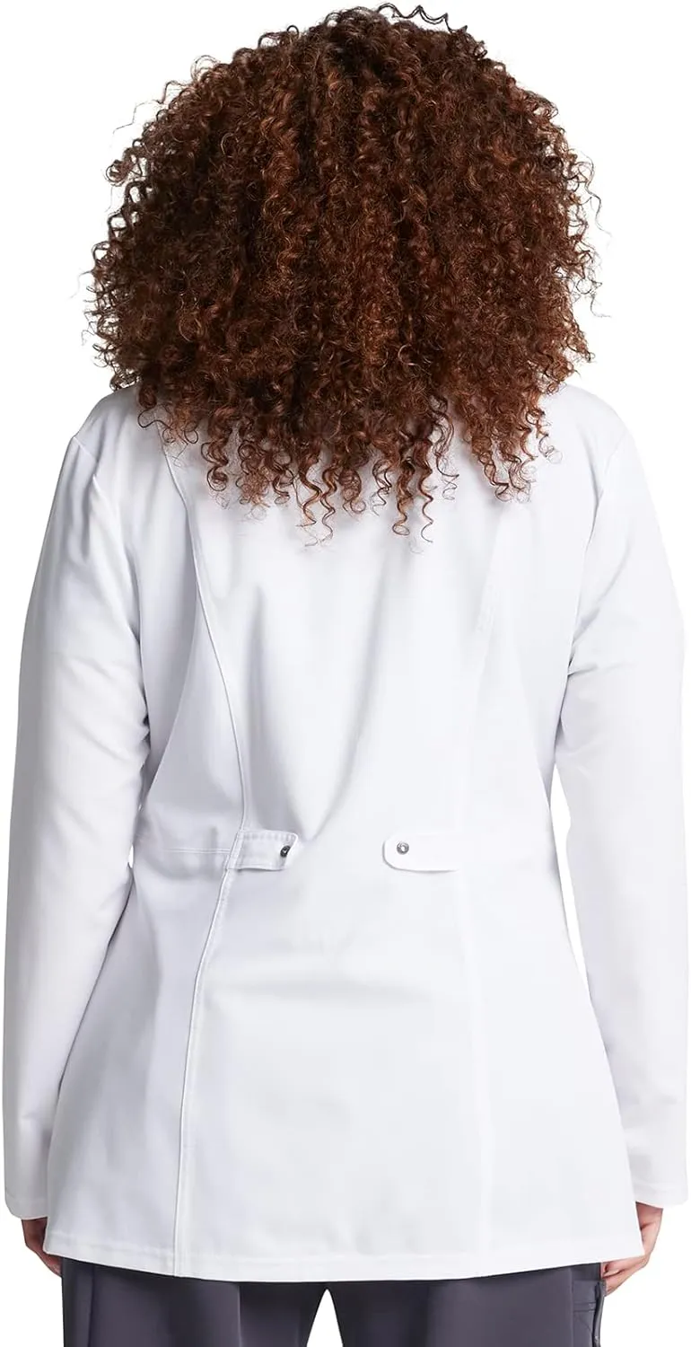 Dickies Xtreme Stretch Women Scrubs Lab Coats 28" Snap Front 82400