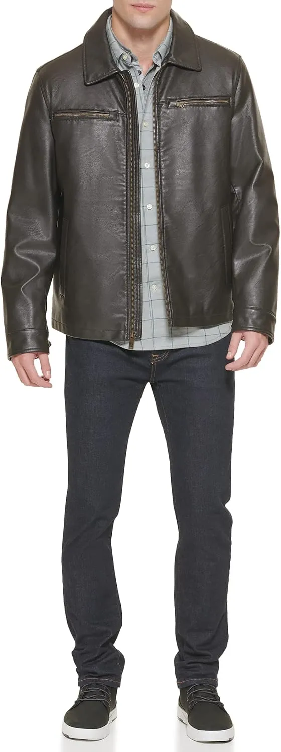 Dockers Men's James Faux Leather Jacket (Regular, Big & Tall Sizes)