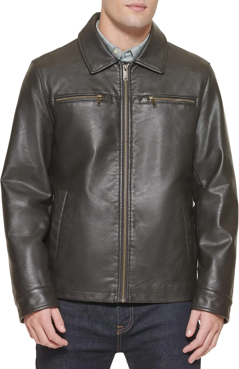 Dockers Men's James Faux Leather Jacket (Regular, Big & Tall Sizes)
