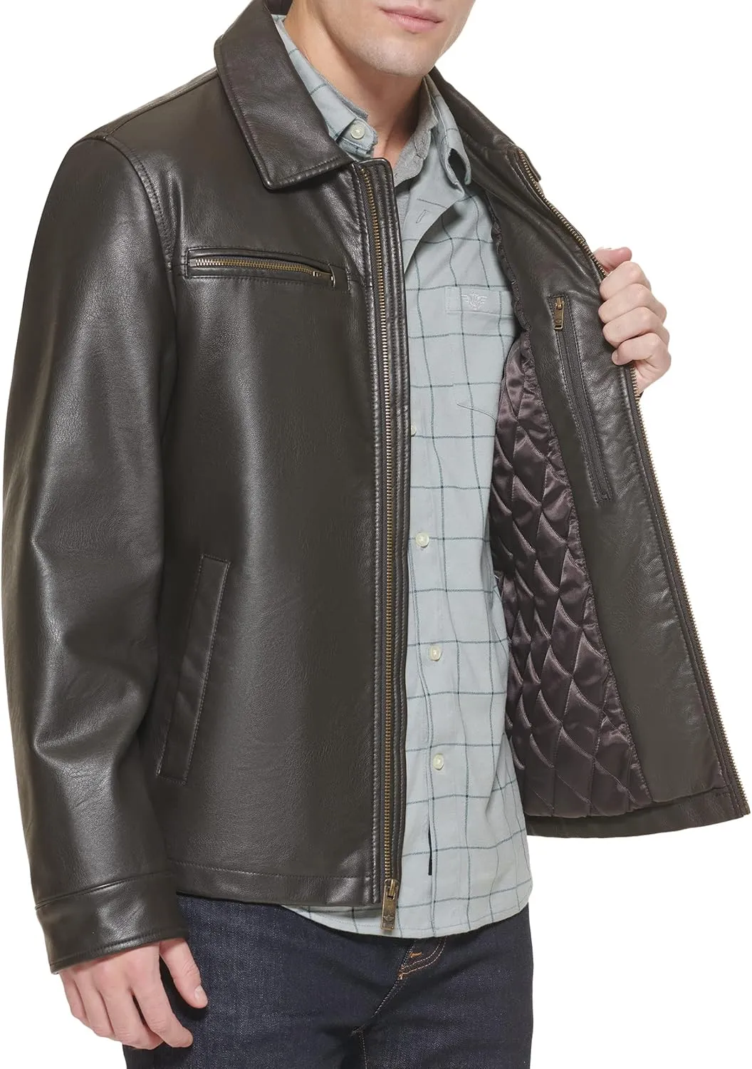 Dockers Men's James Faux Leather Jacket (Regular, Big & Tall Sizes)