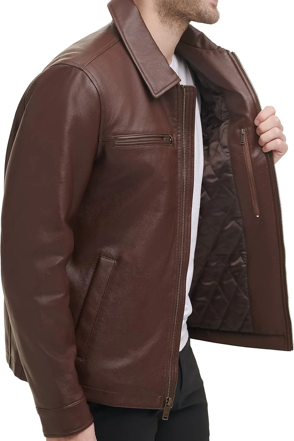 Dockers Men's James Faux Leather Jacket (Regular, Big & Tall Sizes)