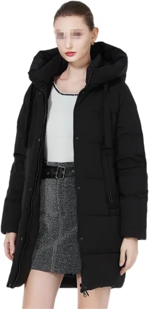 Dvbfufv Winter Women Jackets Ladies Casual Mid-Length Down Cotton Coats Warm Padded Coat