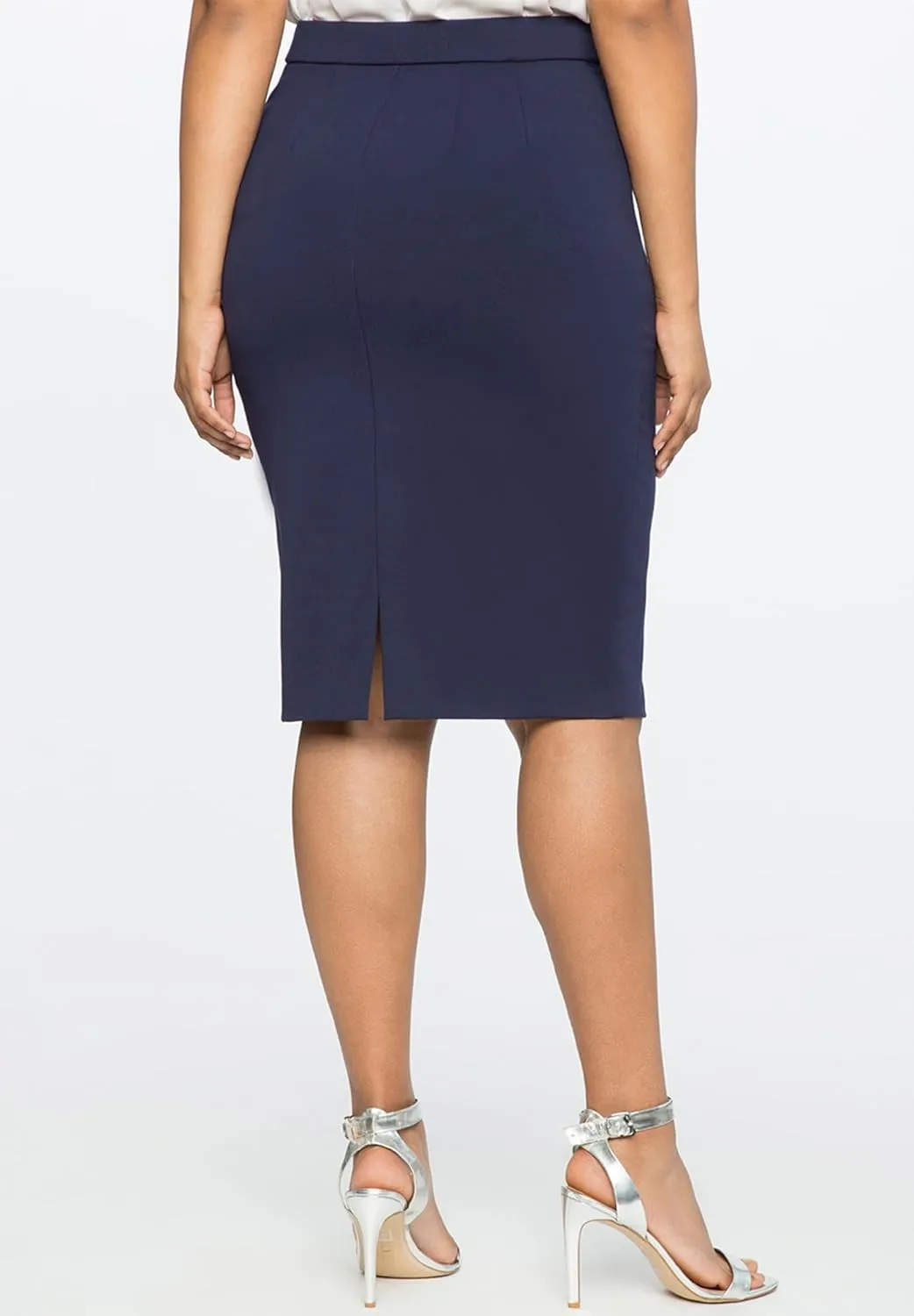 ELOQUII Women's Plus Size The Ultimate Stretch Pencil Skirt