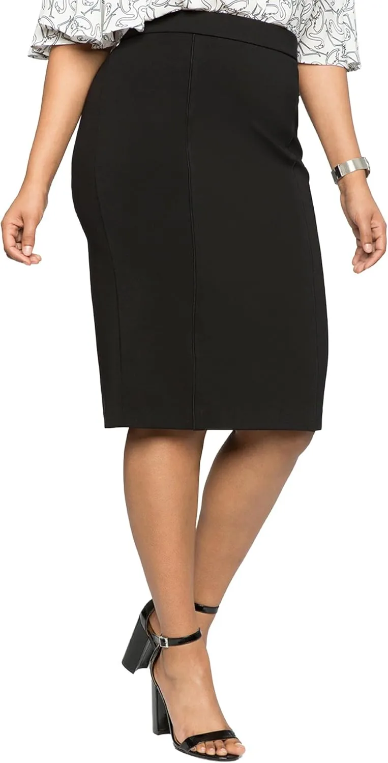 ELOQUII Women's Plus Size The Ultimate Stretch Pencil Skirt