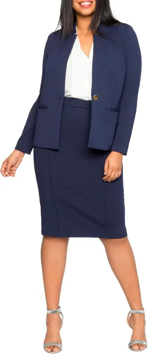 ELOQUII Women's Plus Size The Ultimate Stretch Pencil Skirt
