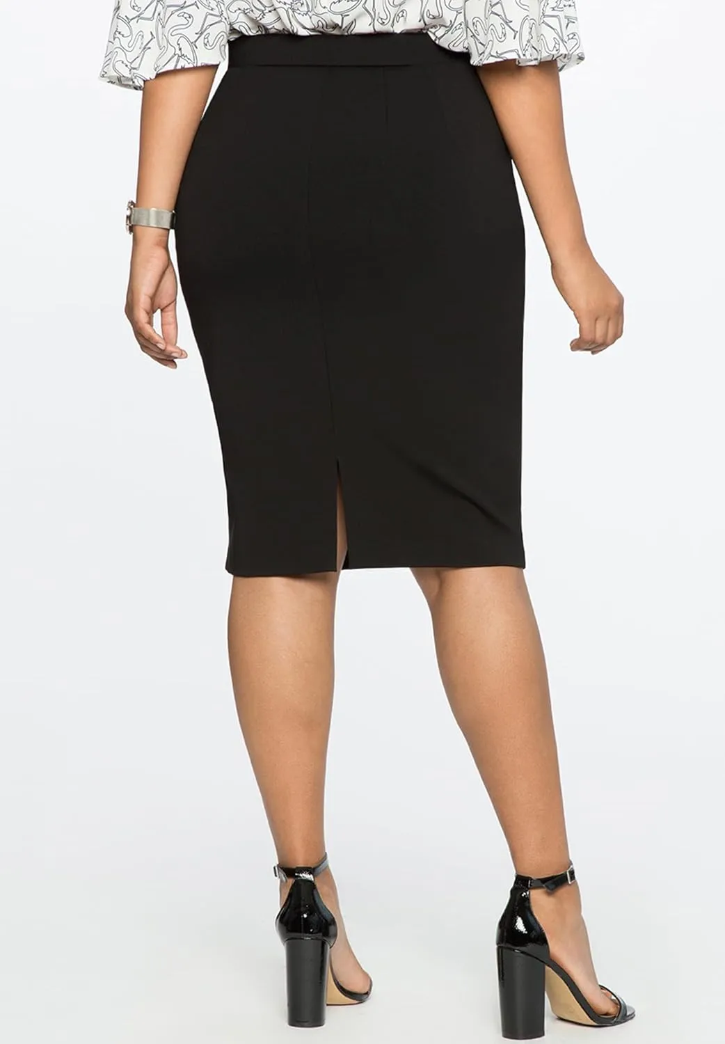 ELOQUII Women's Plus Size The Ultimate Stretch Pencil Skirt