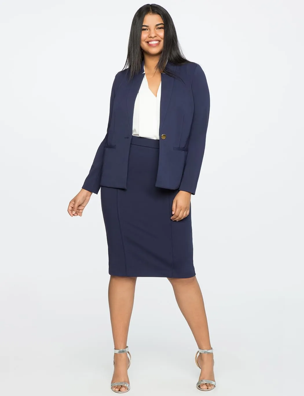 ELOQUII Women's Plus Size The Ultimate Stretch Pencil Skirt