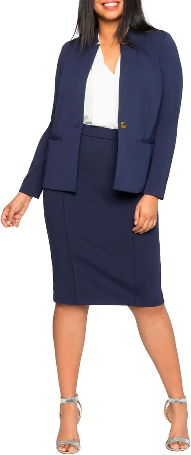 ELOQUII Women's Plus Size The Ultimate Stretch Pencil Skirt