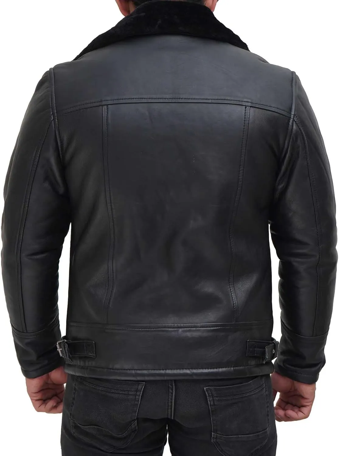 fjackets Real Lambskin Leather Jackets For Mens - Premium Men Leather Winter Coats