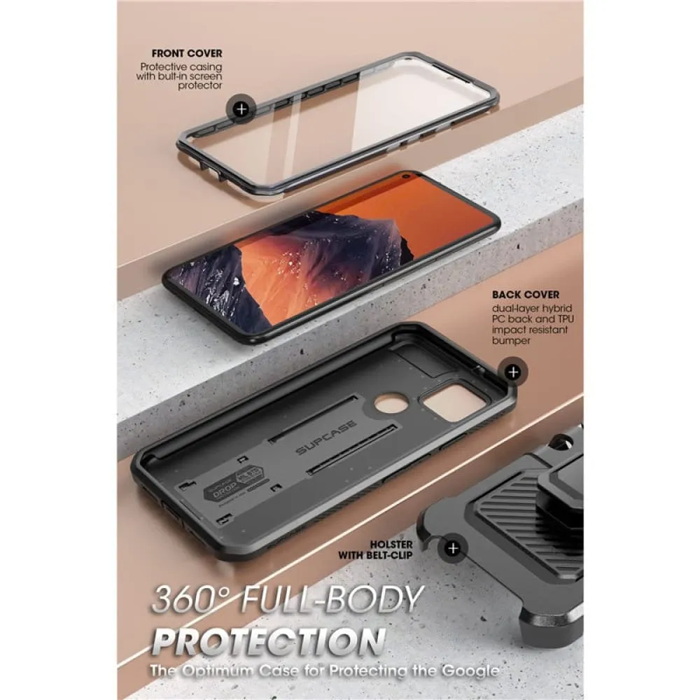 Full-body Rugged Holster Case for Google Pixel 5a 5g