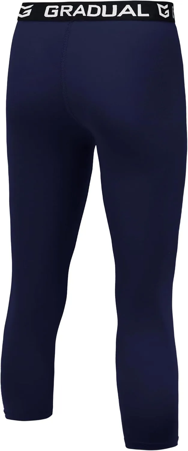 G Gradual Boys Compression Leggings Quick Dry Youth Basketball Football Pants Base Layer Sports Tights for Boys
