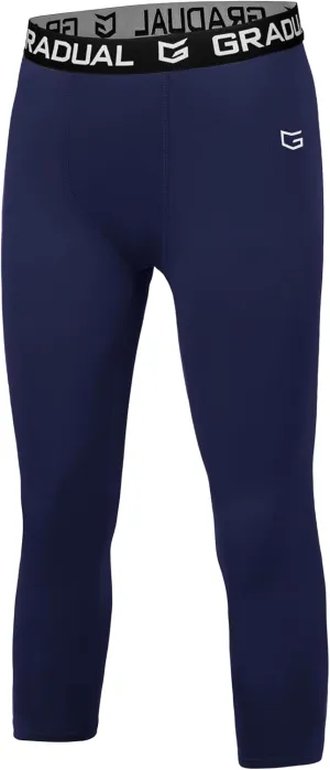 G Gradual Boys Compression Leggings Quick Dry Youth Basketball Football Pants Base Layer Sports Tights for Boys
