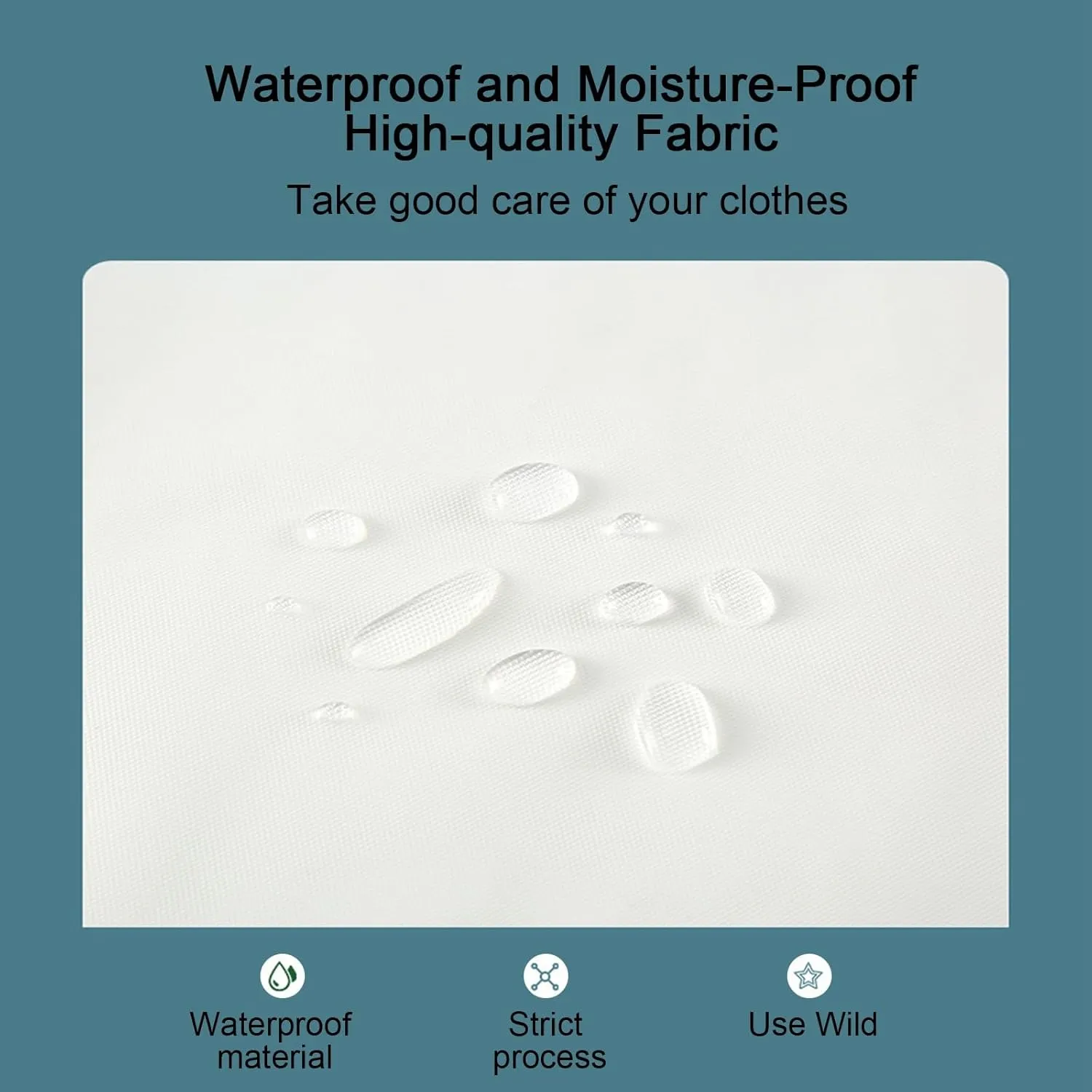 Garment BagClothes Cover for HangingTransparent Zippered Hanging Pocket for Suits, Coats, Sweaters, Shirts(60x50x120cm x20x47in)