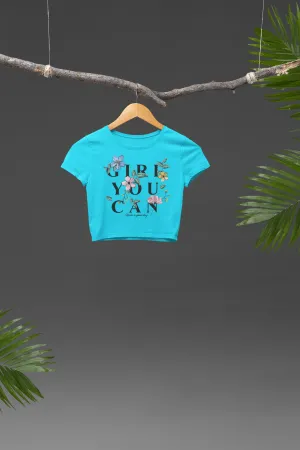 Good Days Start with You – Empowering Graphic Crop Top
