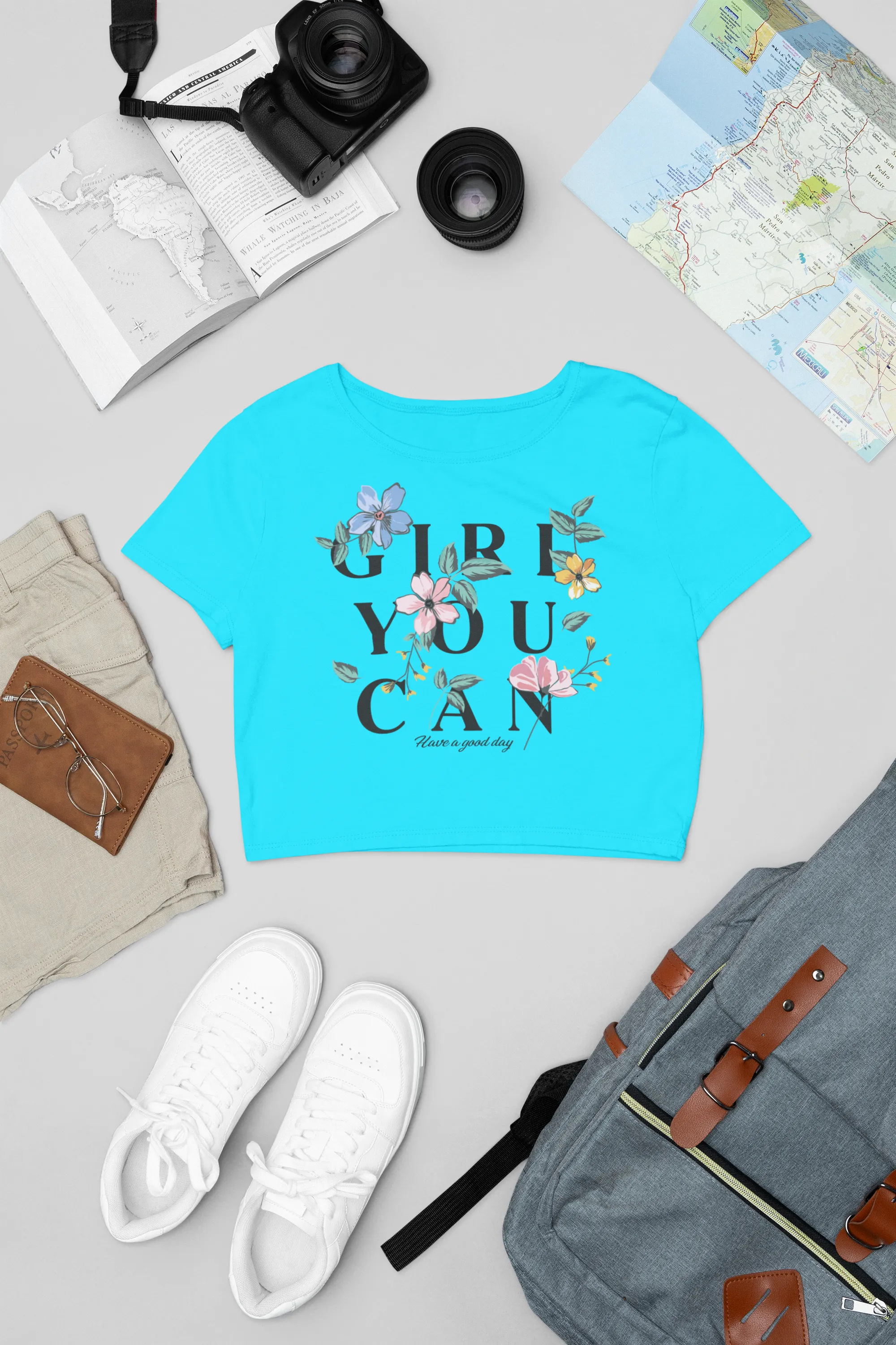 Good Days Start with You – Empowering Graphic Crop Top