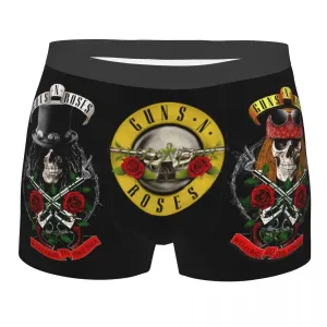 Guns N' Roses Slash Boxers for Men – Ultra Soft Rock Band Underwear, Boxer Briefs, Gifts for Fans