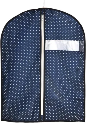 Hanging Garment Bag, Coat Covers for Closet, Polyester Fabric with Viewing Window, Suitable for Hanging Coats, Jackets, Shirts(Blue,60x100cm x39in)