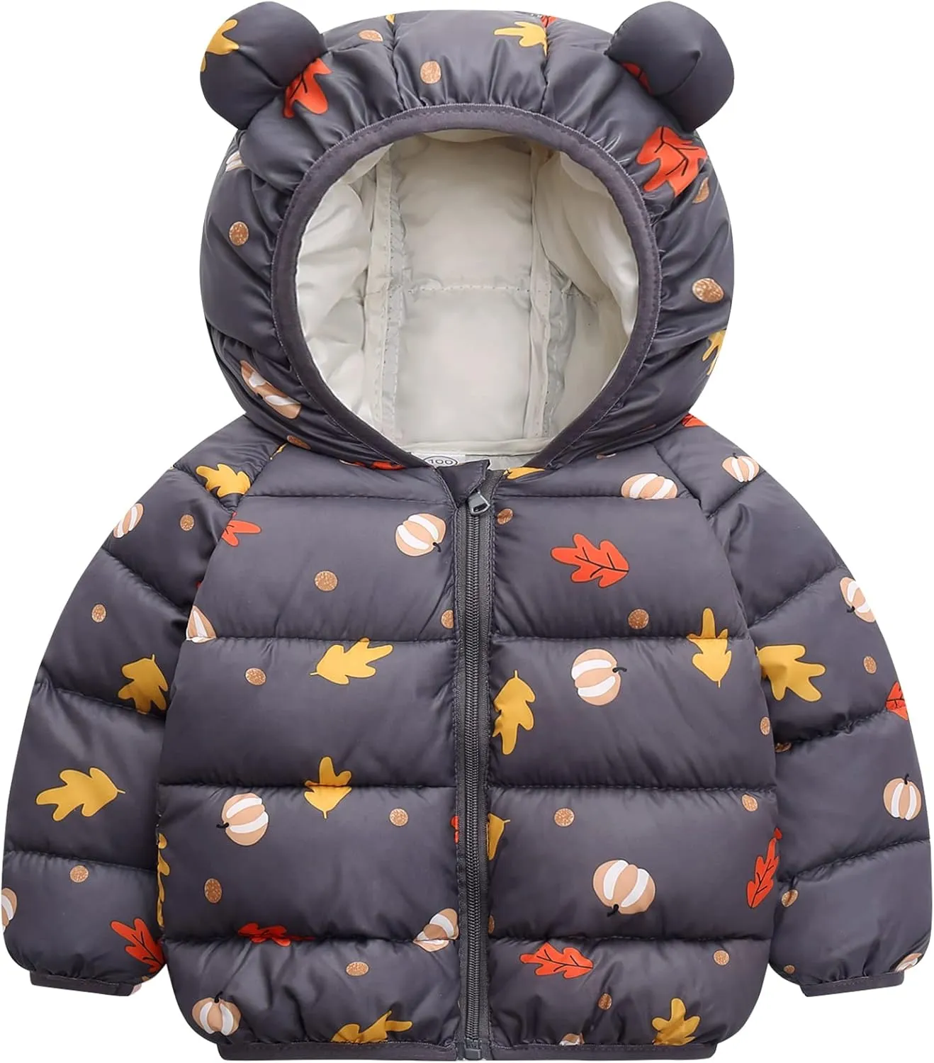 Happy Cherry Baby Boys Girls Winter Coats Hoods Light Puffer Down Jacket Outwear