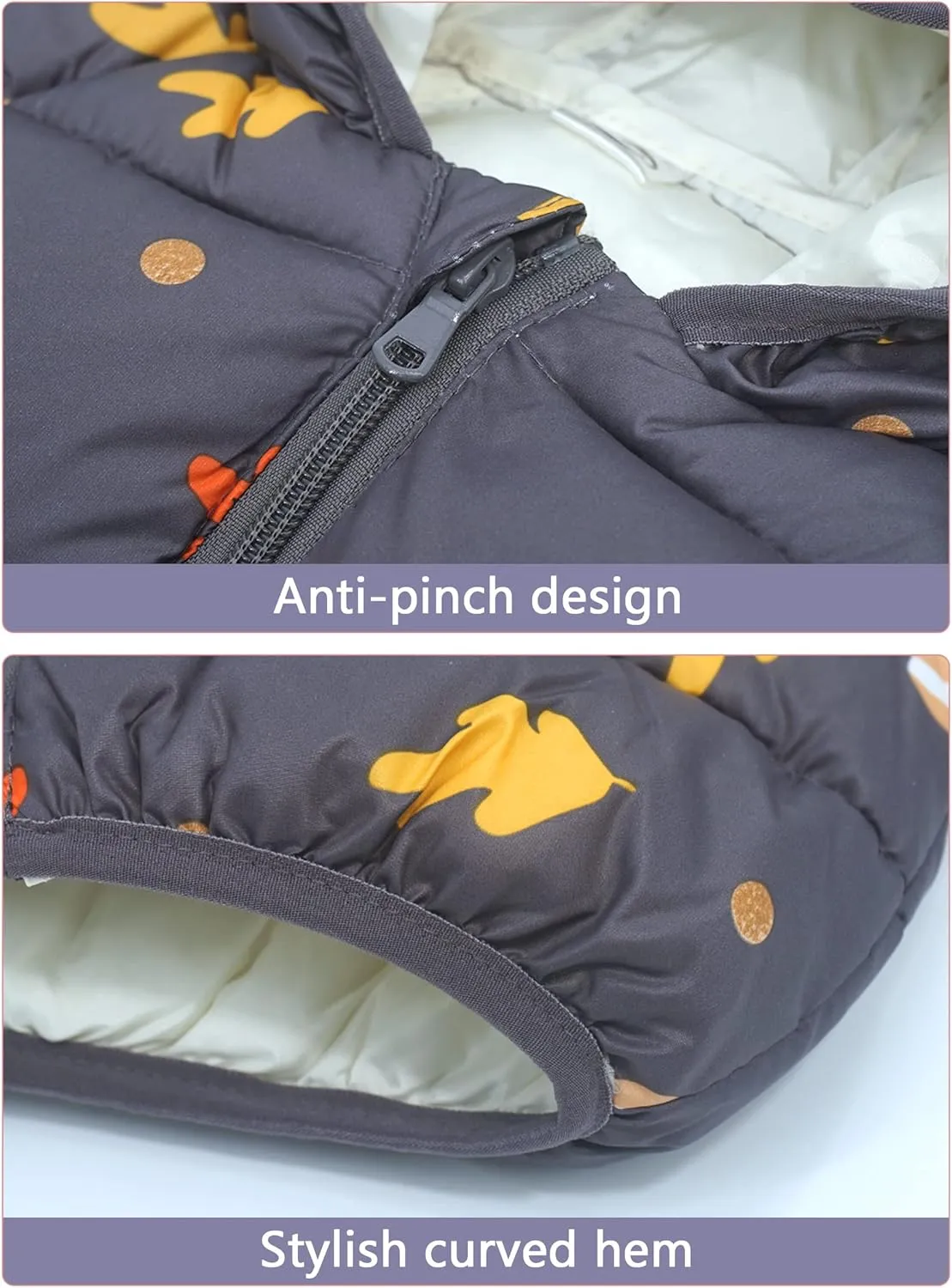 Happy Cherry Baby Boys Girls Winter Coats Hoods Light Puffer Down Jacket Outwear
