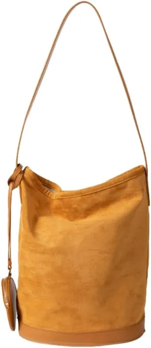 Hobo Bags for Women Suede Tote Bag Black Shoulder Bag Slouchy Bag Vintage Purse Bucket Bag Brown Suede Purse Work Bag