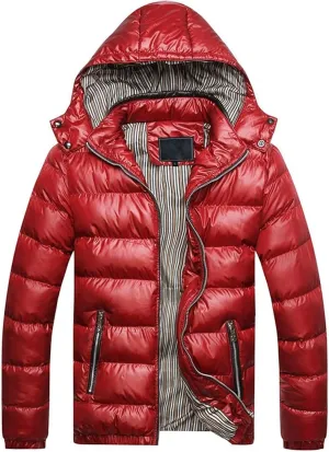 Jacket Cotton Padded Removable Cotton Winter Coat Warm Thickening Men's Hat Men's Coats Jackets Down Coat