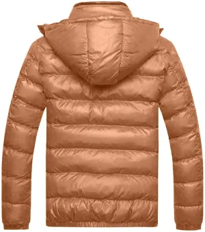 Jacket Cotton Padded Removable Cotton Winter Coat Warm Thickening Men's Hat Men's Coats Jackets Down Coat