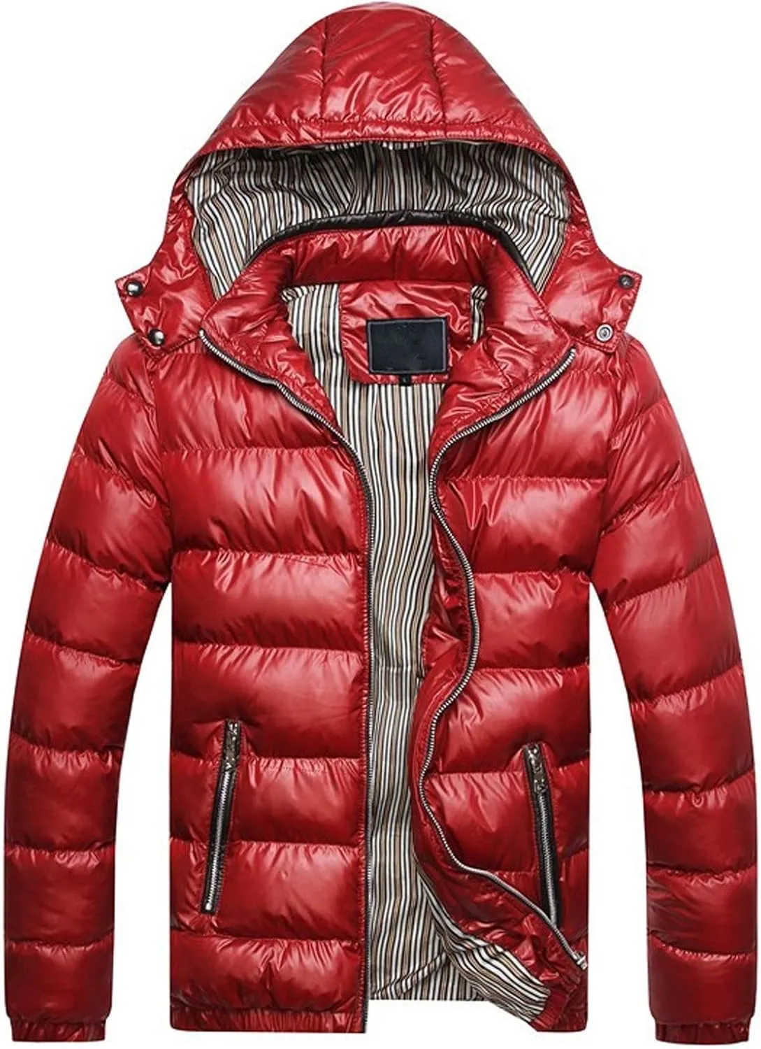 Jacket Cotton Padded Removable Cotton Winter Coat Warm Thickening Men's Hat Men's Coats Jackets Down Coat