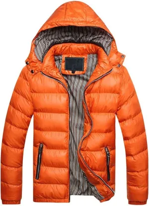 Jacket Cotton Padded Removable Cotton Winter Coat Warm Thickening Men's Hat Men's Coats Jackets Down Coat