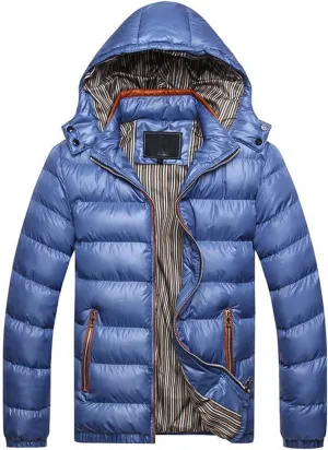 Jacket Cotton Padded Removable Cotton Winter Coat Warm Thickening Men's Hat Men's Coats Jackets Down Coat