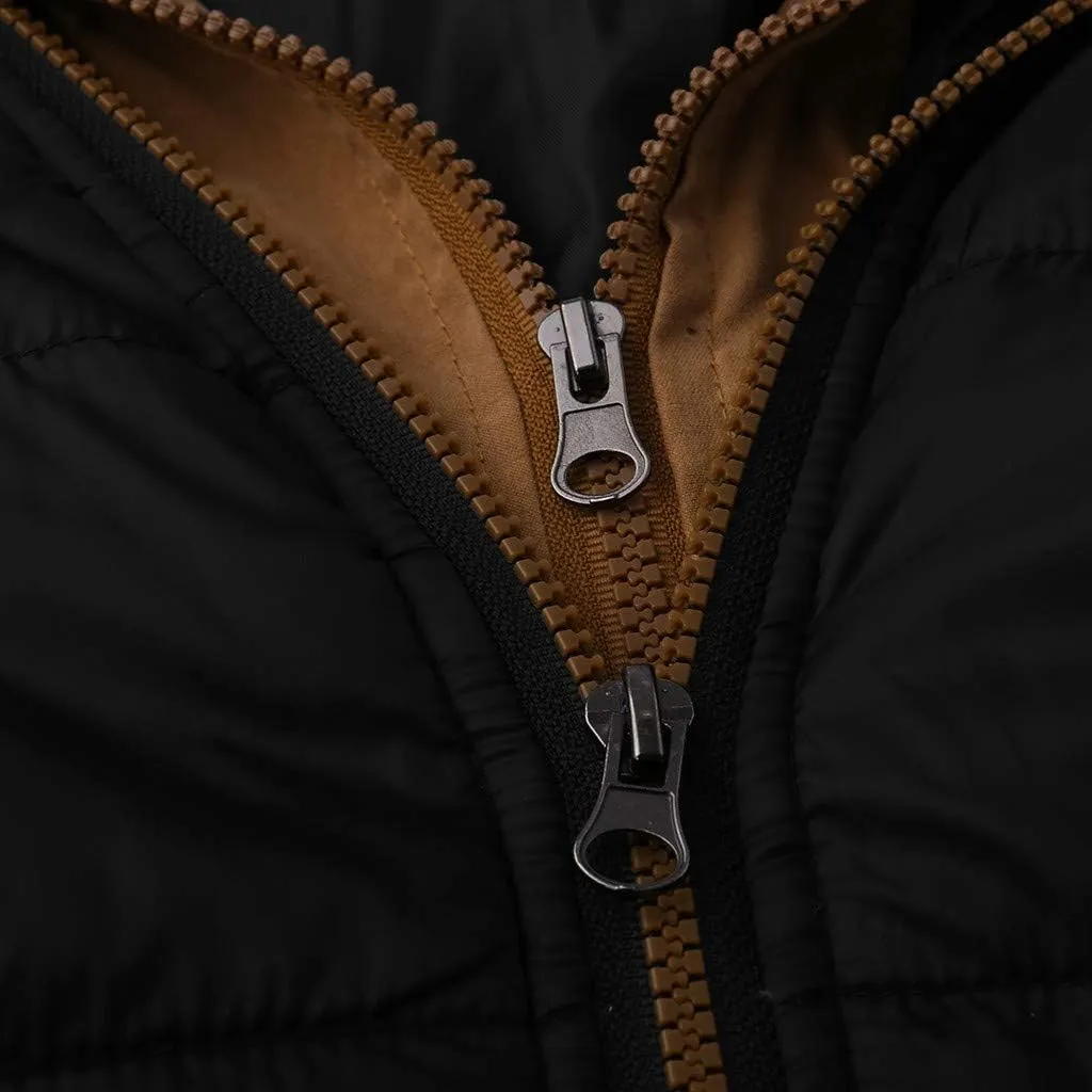Jacket Men's Hoodie Autumn Winter Zipper Fashion Color Waistcoat Vest Top Coat Jackets for Men