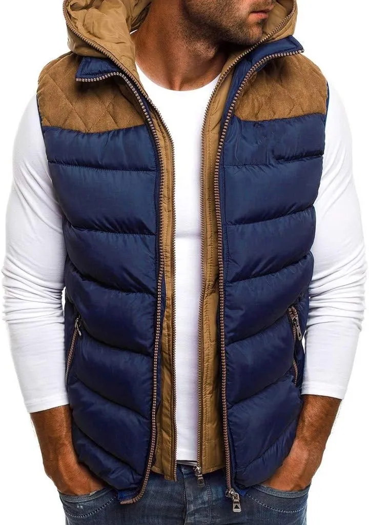 Jacket Men's Hoodie Autumn Winter Zipper Fashion Color Waistcoat Vest Top Coat Jackets for Men