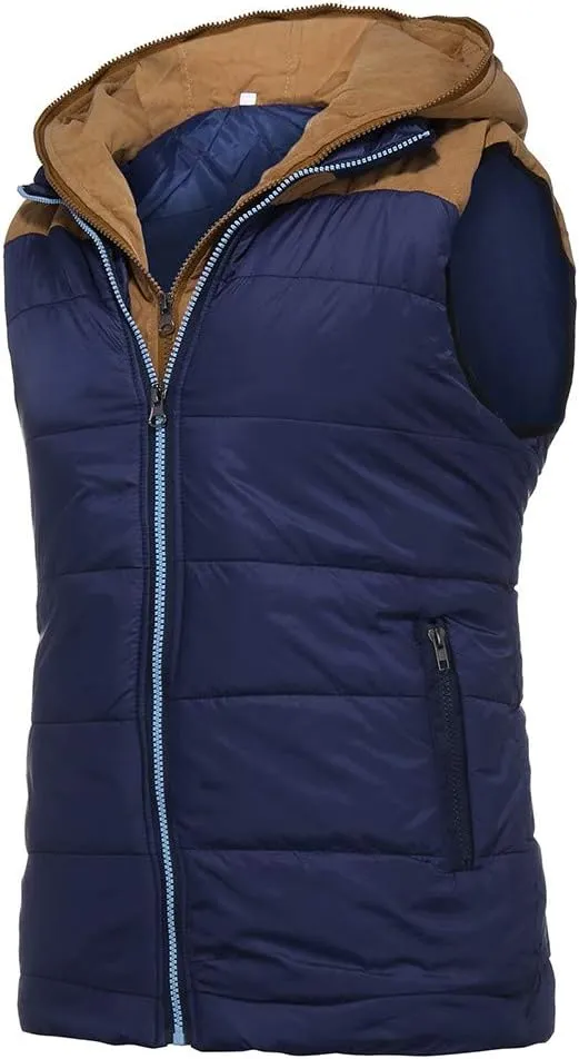 Jacket Men's Hoodie Autumn Winter Zipper Fashion Color Waistcoat Vest Top Coat Jackets for Men
