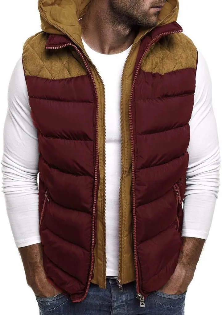 Jacket Men's Hoodie Autumn Winter Zipper Fashion Color Waistcoat Vest Top Coat Jackets for Men