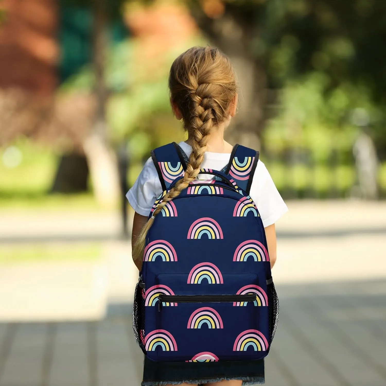 Kids Backpack Rainbow Unicorn Backpack for Girls Boys 4-6, Lightweight and Water Resistant kindergarten Bag Toddler Bookbag with Chest Strap
