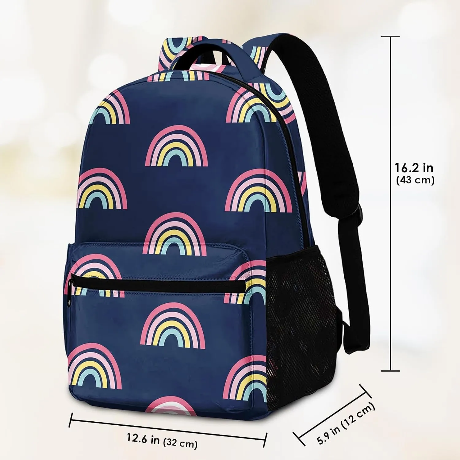 Kids Backpack Rainbow Unicorn Backpack for Girls Boys 4-6, Lightweight and Water Resistant kindergarten Bag Toddler Bookbag with Chest Strap