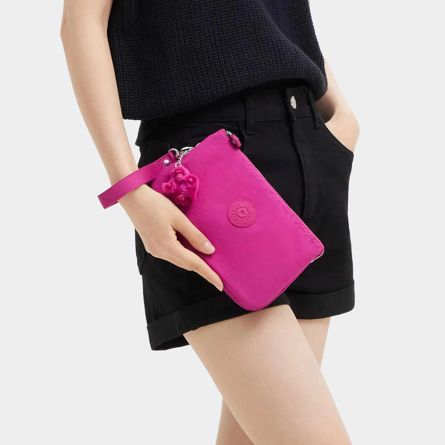 Kipling Women's Creativity Extra Large Wristlet, Versatile Cosmetics Kit, Lightweight Travel Organizer