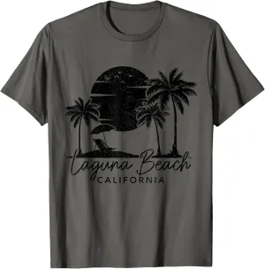 Laguna Beach California Surf Vintage Sunset Surfer Retro T-Shirt