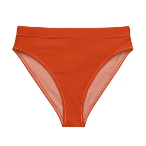 Lesbian Solid High-Waisted Athletic Bikini Bottom