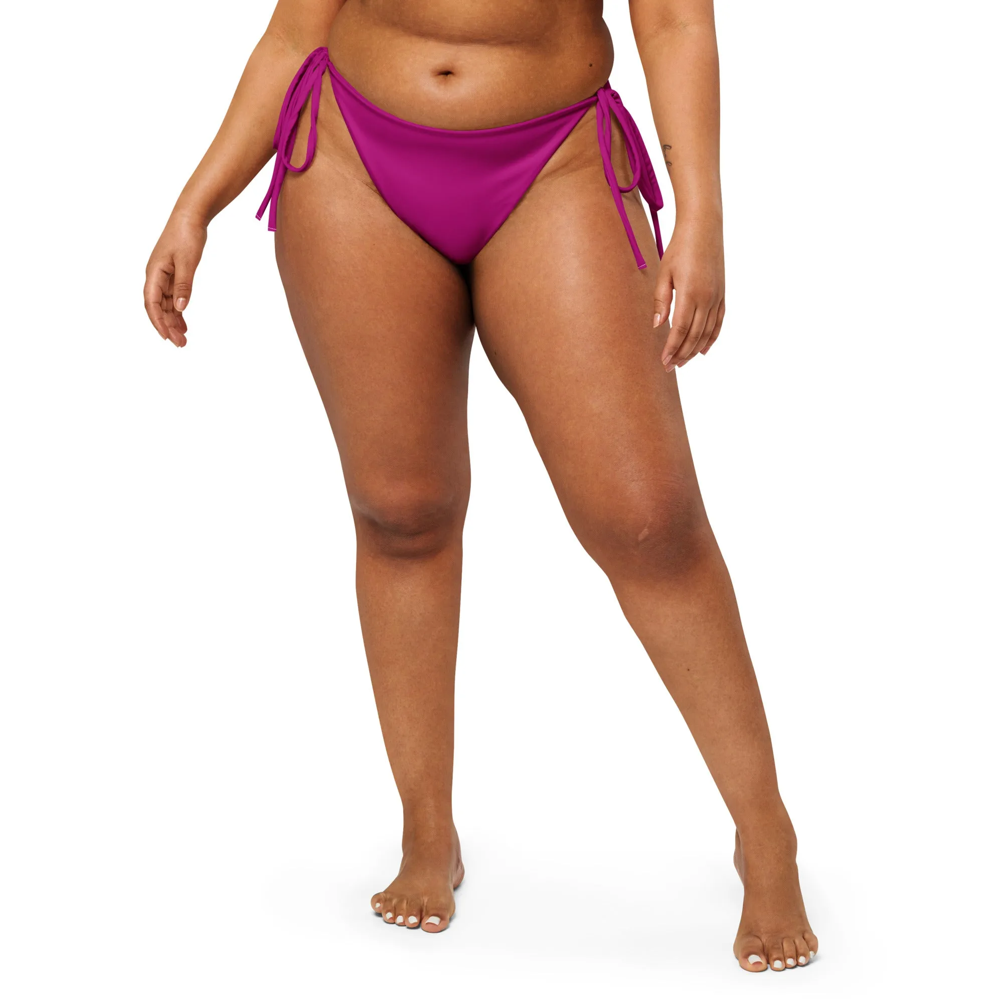 Lesbian Solid String Bikini Bottom