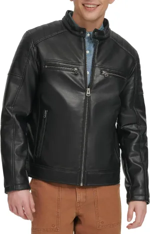 Levi's Men's Faux Leather Racer Jacket