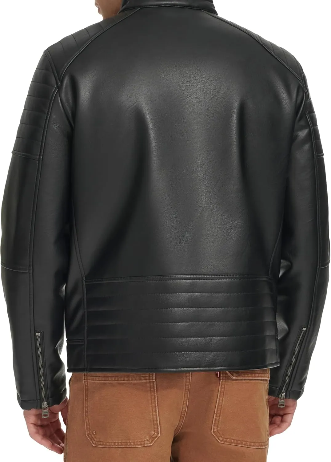 Levi's Men's Faux Leather Racer Jacket