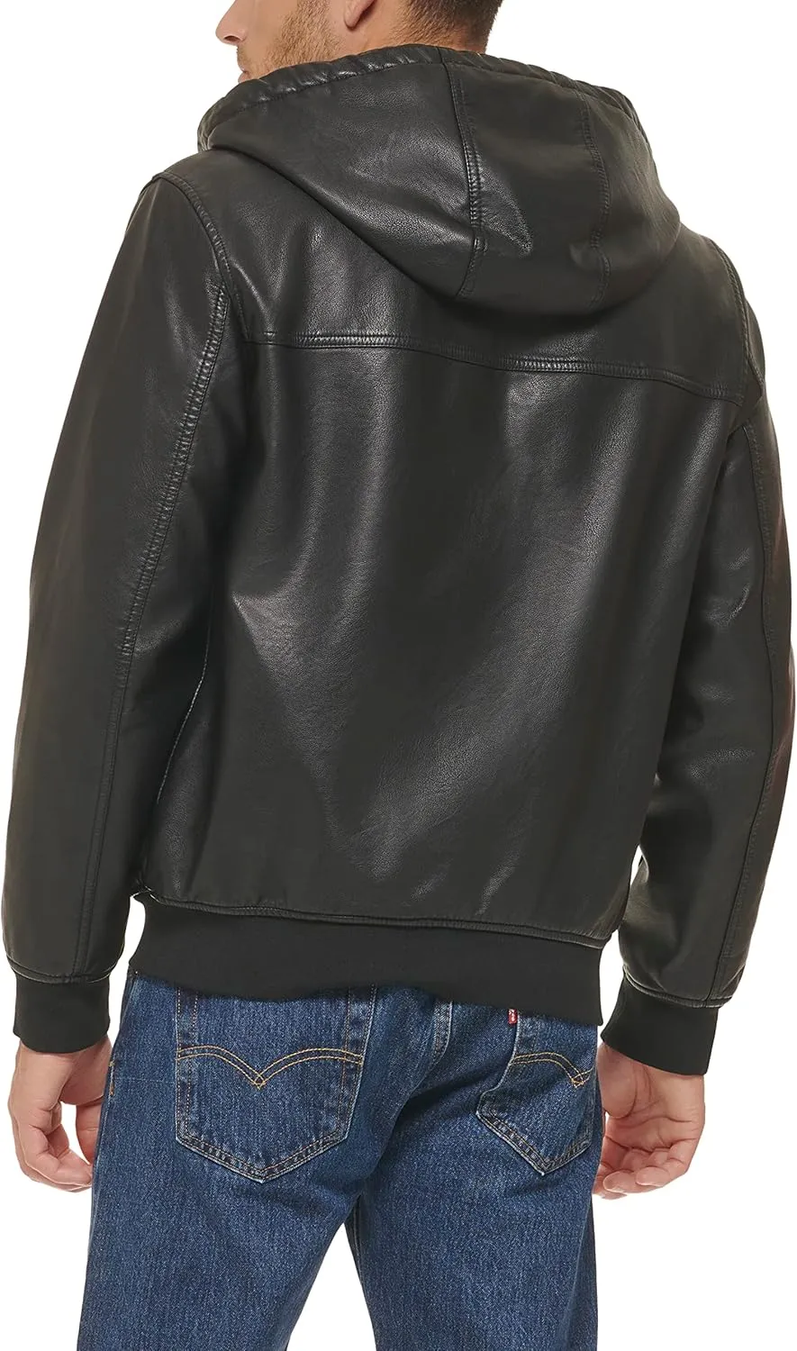 Levi's Men's Faux Shearling Hoody Bomber Jacket
