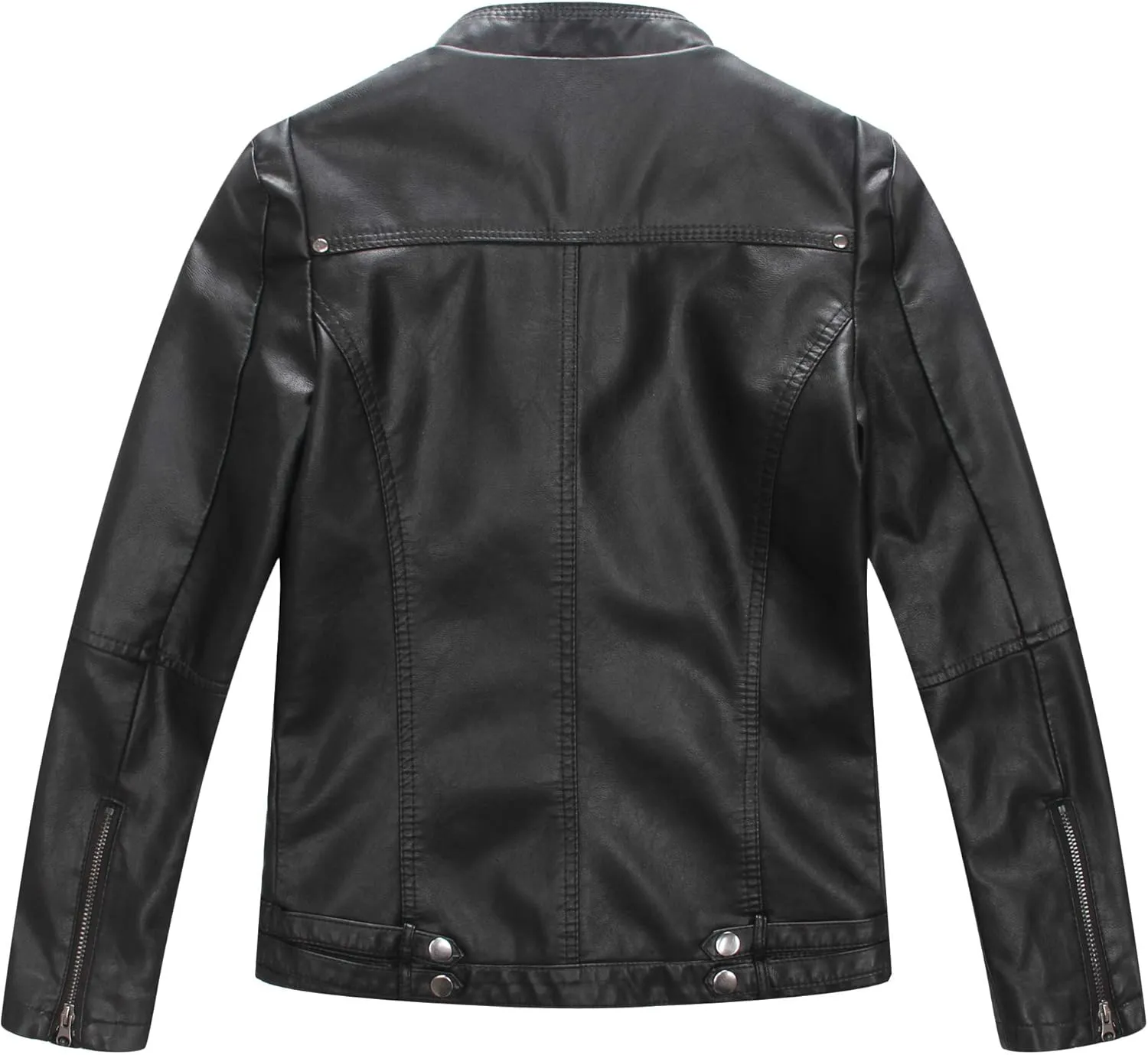 LJYH Boys Spring Faux Leather Moto Jackets Kids Zipper Fall Coats Outerwear