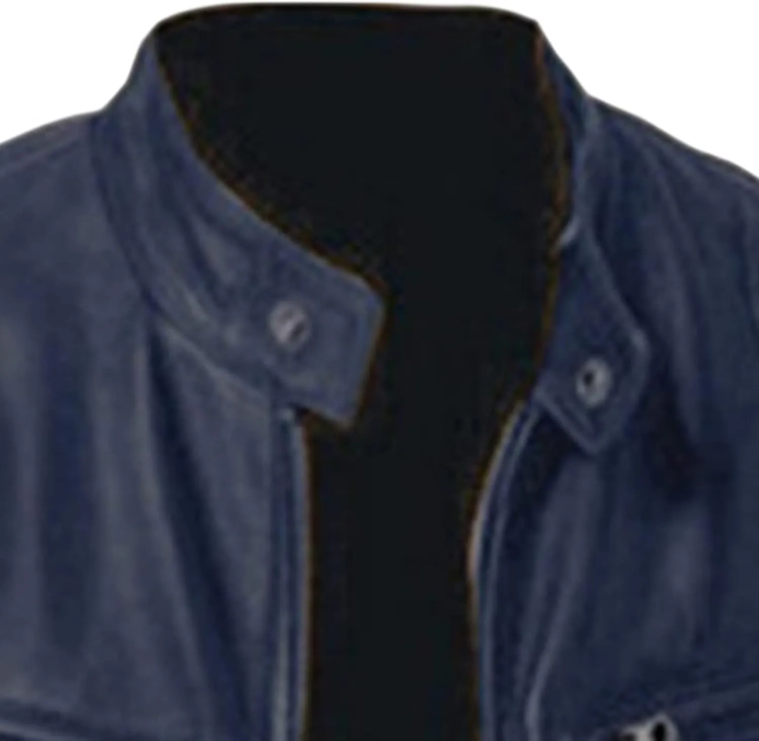 Maiyifu-GJ Men's Faux Leather Biker Jacket Vintage Motorcycle Jacket Outerwear Retro Stand Collar PU Leather Slim Fit Coat