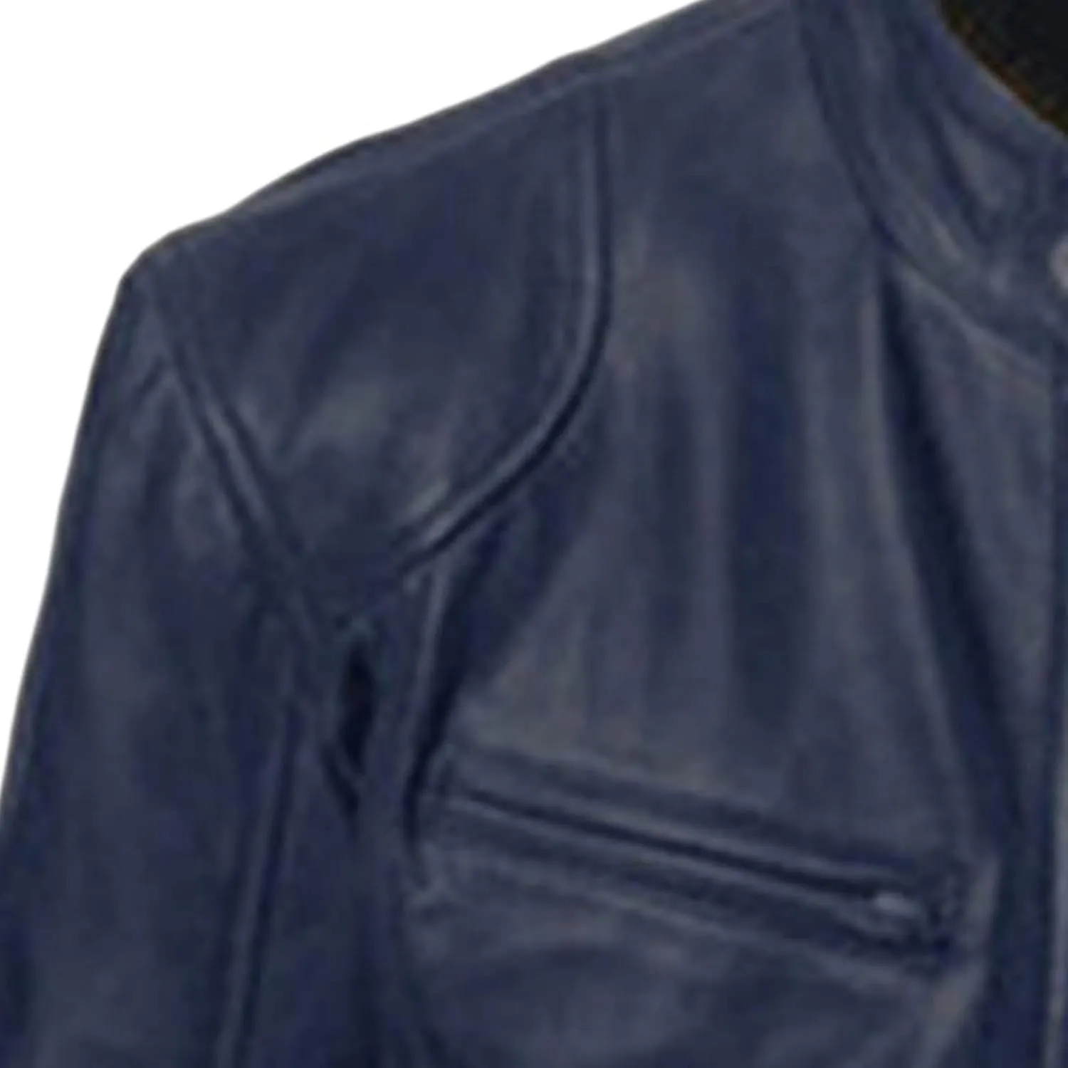 Maiyifu-GJ Men's Faux Leather Biker Jacket Vintage Motorcycle Jacket Outerwear Retro Stand Collar PU Leather Slim Fit Coat