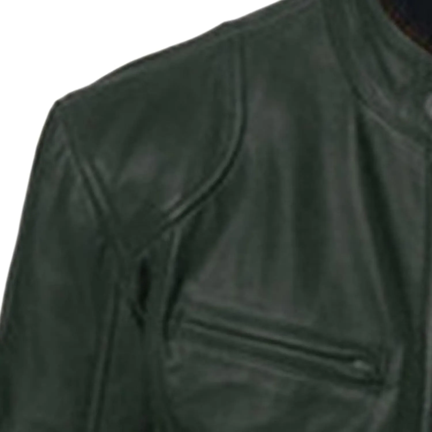 Maiyifu-GJ Men's Faux Leather Biker Jacket Vintage Motorcycle Jacket Outerwear Retro Stand Collar PU Leather Slim Fit Coat