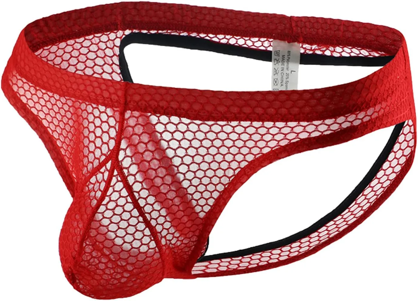 Men Sexy Low waist Briefs Bulge Pouch Underpants Pure One-piece Thong Ice Silk Seamles Underwear Soft Cotton Panties